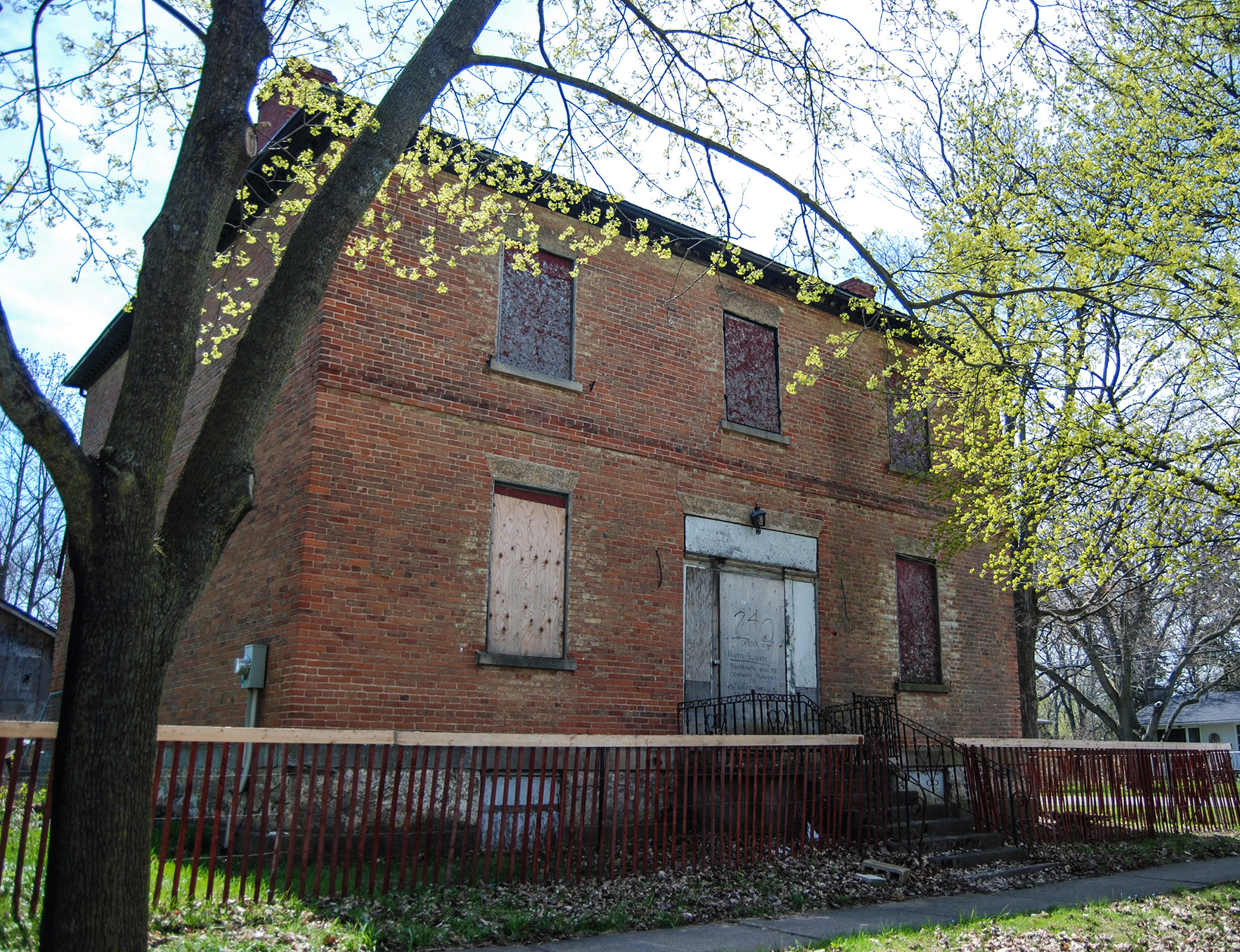 Front Facade at the start