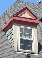 basic pedimented gable dormer