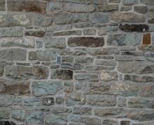 Section Rubble stone wall
